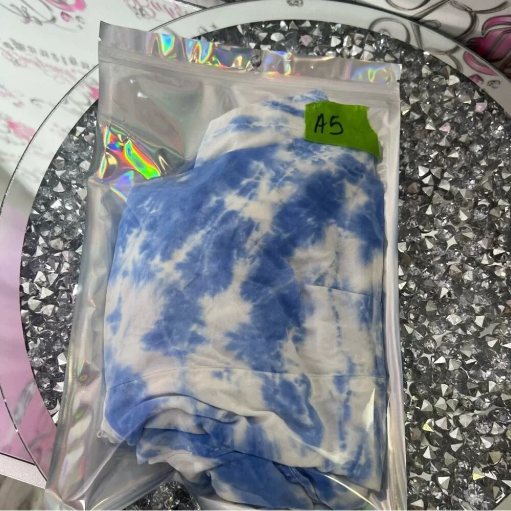 Cat and jack one piece jumper pants boho Blue Tie-Dye Kids One Piece